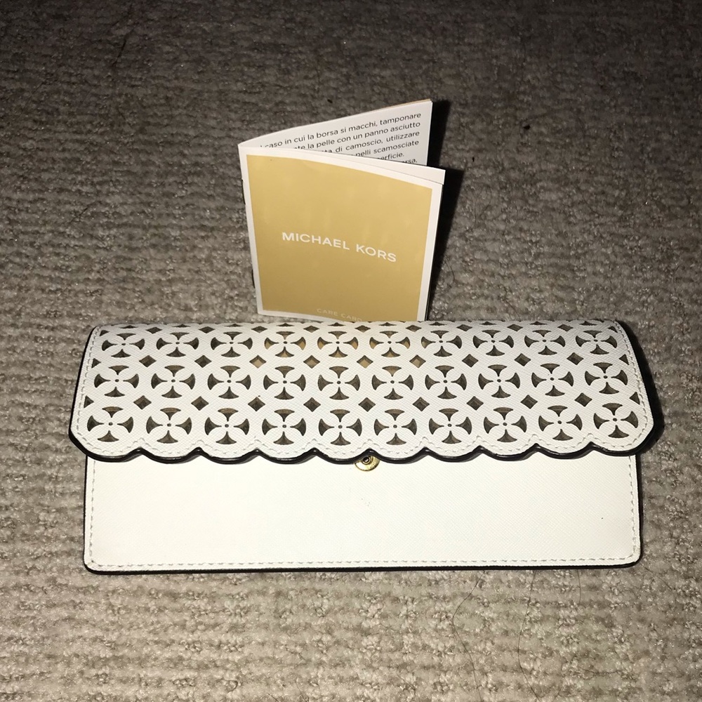 Michael Kors white wallet